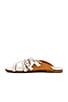 view 5 of 5 Cass Sandal in White & Pesca