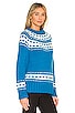 Handknit Oversized Nordic Sweater, view 2, click to view large image.