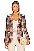 view 2 of 5 Patch Pocket Birkin Blazer in Apricot Plaid