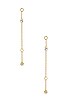 view 2 of 2 CIRCLETTE WITH STUDDED DROP 귀걸이 in Gold