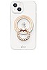 view 3 of 5 Magnetic Removable Phone Ring in Gold & Clear