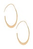 view 2 of 2 Mezi Tapered Hoops in Gold