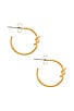 view 2 of 2 Sayo Hoops in Gold
