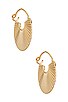 view 2 of 2 Jua Threader Hoop Earring in Gold