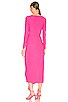 view 3 of 3 Lorena Midi Dress in Hot Pink