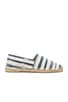 view 1 of 5 Painted Stripe Jute Espadrille in Natural Navy
