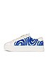 view 5 of 6 Psychedelic Spiral Ibiza Platform Sneaker in Marine Blue
