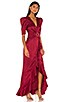 view 2 of 5 Edwin Maxi Dress in Cranberry Red