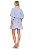 view 3 of 3 Focus Pleat Smock Mini Dress in Powder Blue