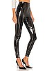 view 2 of 4 Faux Patent Leather Leggings in Black