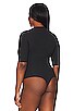 view 8 of 10 Suit Yourself Ribbed Short Sleeve Bodysuit in Very Black