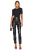 view 9 of 10 Suit Yourself Ribbed Short Sleeve Bodysuit in Very Black