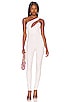 view 1 of 3 Tiasha Asymmetrical Jumpsuit in White
