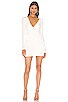 view 1 of 3 Sierah Jersey Wrap Dress in White