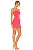 view 2 of 3 Sierra Ruched Mini Dress in Neon Pink