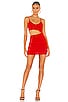 view 1 of 4 Darcey Ruched Mini Dress in Red
