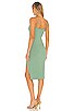view 3 of 3 Candace Slit Midi Dress in Green