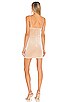 view 3 of 3 Erika Feather Trim Mini Dress in Champagne