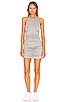 view 1 of 4 Yvette Ruched Dress in Heather Grey