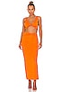view 1 of 3 Joana Maxi Skirt Set in Tangerine