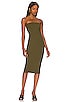view 1 of 3 Lilian Strapless Dress in Dark Olive