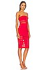 view 2 of 3 Magdalena Tube Mesh Dress in Red
