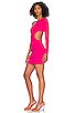 view 3 of 4 Katia Cut Out Dress in Hot Pink
