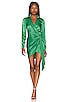 view 1 of 3 Sophie Draped Mini Dress in Kelly Green