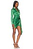 view 2 of 3 Sophie Draped Mini Dress in Kelly Green