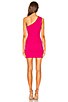 view 3 of 3 Nava Asymmetrical Mini Dress in Hot Pink