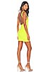 view 1 of 4 Kourtney Backless Mini Dress in Chartreuse