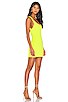 view 3 of 4 Kourtney Backless Mini Dress in Chartreuse