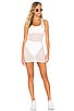 x Chantel Jeffries Vanessa Striped Mesh Dress, view 1, click to view large image.
