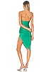 view 3 of 3 Eva Twisted Slit Dress in Green