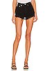 view 1 of 4 Lori Denim Shorts in Washed Black