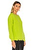 view 2 of 5 Clara Off Shoulder Sweater in Neon Green