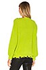 view 3 of 5 Clara Off Shoulder Sweater in Neon Green