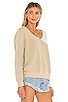 view 3 of 4 Trish Knot Sweater in Beige & White