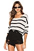 view 1 of 4 Adriana Knit Sweater in Black & White