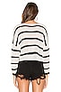 view 3 of 4 Adriana Knit Sweater in Black & White