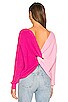 view 4 of 5 Trish Knot Sweater in Pink & Hot pink