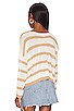 view 4 of 5 Adriana Knit Sweater in Taupe & White