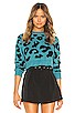 Veronica Cropped Leopard Sweater, view 1 of 4, click to view large image.