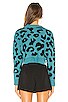 Veronica Cropped Leopard Sweater, view 3 of 4, click to view large image.