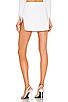 view 3 of 4 Abby Slit Mini Skirt in White