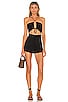 Alessia Ruched Tie Romper, view 1, click to view large image.