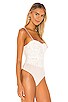 view 3 of 5 Stasia Lace Bodysuit in White & Nude