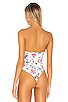 view 4 of 5 Kim Strapless Bodysuit in Cream Multi