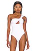 view 2 of 5 Jimena One Shoulder Bodysuit in White
