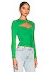 view 2 of 4 Gabby Cut Out Top in Green